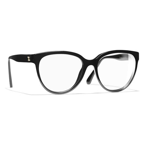 chanel 3394 140 17 51 acetate black frame c622|Chanel 3393 C622 Black Glasses .